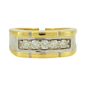 Rings Men 0.61ct 14 KT diamonds Size 10 3/4 Weight 9.9gm