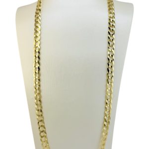 Chains 10k Solid gold Size 24''*7mm Weight 25.5gm