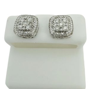 Earrings 0.75ct 14 KT diamonds Weight 3gm