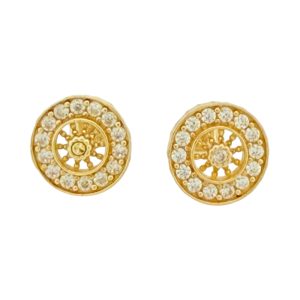 Earrings 10k zicornia Weight 2gm