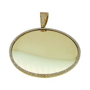 Photo pendant 10k zicornia Weight 15.6gm