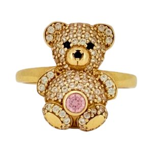 Rings Women Bear 14 KT zicornia Size 7 Weight 3.3gm