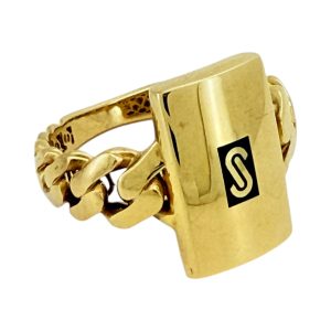 Rings Women Monaco chain 10k Hollow Size size7 Weight 2.2gm