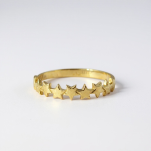 Rings Women 10k Hollow Size 7/2 Weight 1.3gm