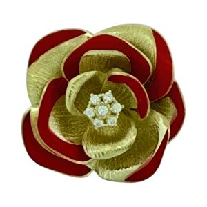 Rings Women flower 10k zicornia Size 8 3/4 Weight 6.8gm