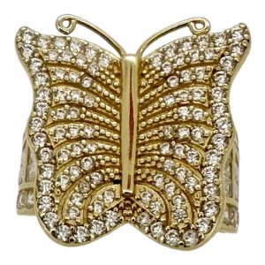 Rings Women Butterfly 14 KT zicornia Size size 7 Weight 6.7gm
