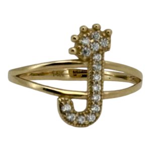 Rings Women J 14 KT zicornia Size  7/2 Weight 1.5GM