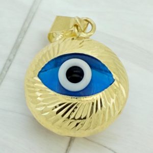 Pendants Turkish eye 14 KT Weight 1.3gm