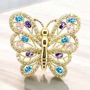 Rings Women Butterfly 10k zicornia Size size 7 Weight 4.9gm