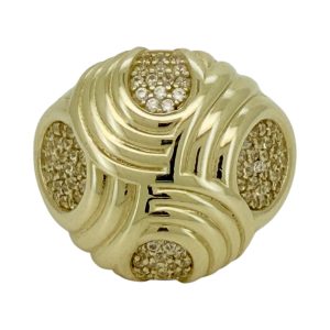 Rings Women Hollow 10k zicornia Size 6/2 Weight 3.9gm