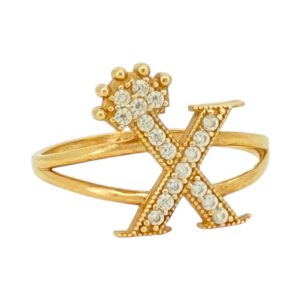 Rings Women X 14 KT zicornia Size 7 1/4 Weight 1.8gm
