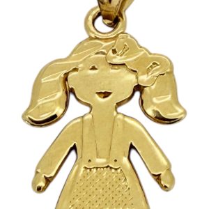 Pendants Boy 14 KT Solid gold Weight 1gm