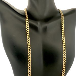 Chains 10k Solid gold Size 24''*3.9mm Weight 12.2gm