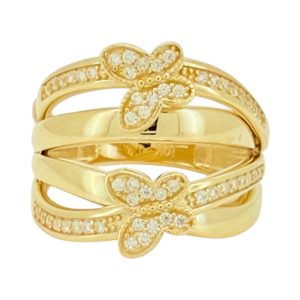 Rings Women 10k zicornia Size 8 Weight 4.7gm