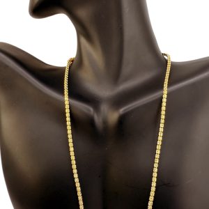 Chains 14 KT Hollow Size 16'' Weight 7.3gm