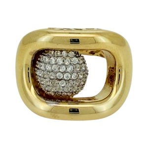 Rings Women Hollow 14 KT zicornia Size 8 Weight 5.9gm