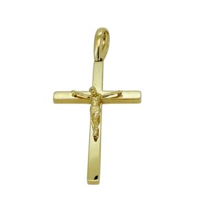 Pendants Crucifix 14 KT Hollow Weight 2.7gm