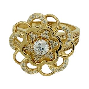 Rings Women 14 KT zicornia Size 7/2 Weight 4.7gm