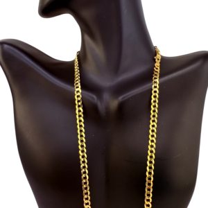 Chains 14 KT Solid gold Size 18''*4.6mm Weight 11.5gm