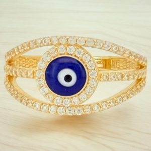 Rings Women Turkish eye 14 KT zicornia Size 7 3/4 Weight 2.5gm