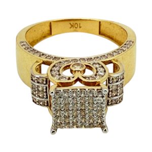 Rings Women princess model 10k zicornia Size 7 Weight 4.3gm