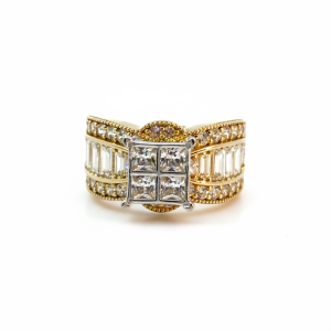Rings Women 10k zicornia Size 7/2 Weight 5.2gm