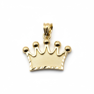Pendants crown 10k Hollow Weight 2.5gm