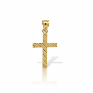 Pendants cross 10k Hollow Weight 1gm