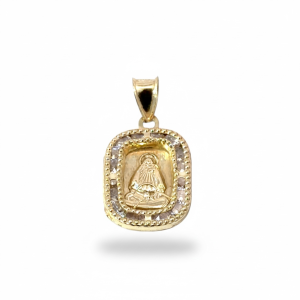Pendants virgen del cobre 10k zicornia Weight 0.6gm