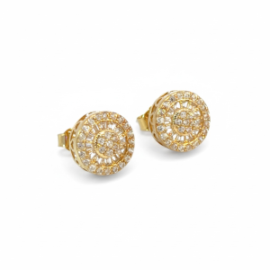 Earrings 10k zicornia Weight 2gm