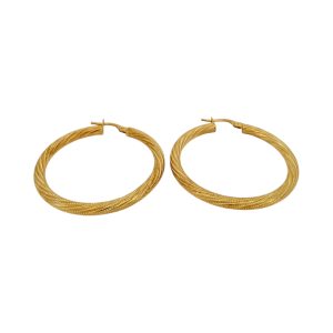 Earrings Crooked 10k Hollow Weight 1.5gm