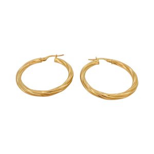 Earrings Crooked 10k Hollow Weight 1.8gm