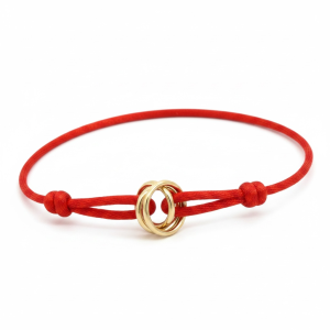 Bracelets Hilo rojo 14 KT Hollow