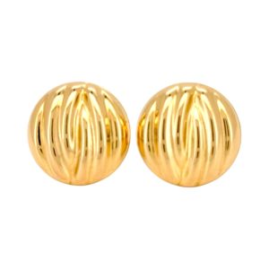 Earrings Omega 14 KT Hollow Weight 4.5gm
