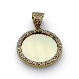 Photo pendant 10k zicornia Weight 2.8gm