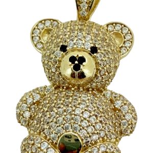 Pendants Bear 10k zicornia Weight 3.2gm