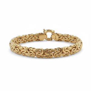 Bracelets Bizantino 10k Hollow Size 7''*7mm Weight 7.4gm