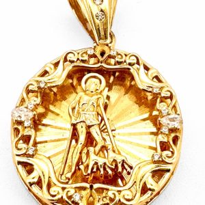 Pendants San lazaro 14 KT Solid gold Weight