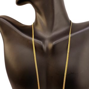 Chains 14 KT Solid gold Size 22''*2mm Weight