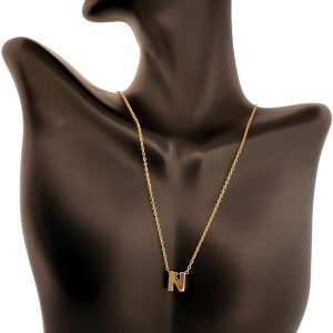 Chains letra N 14 KT Hollow Size 18'' Weight