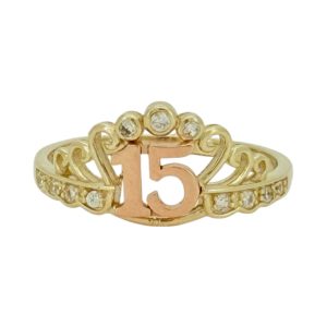 Rings Women 10k zicornia Size 8 Weight 1.9gm