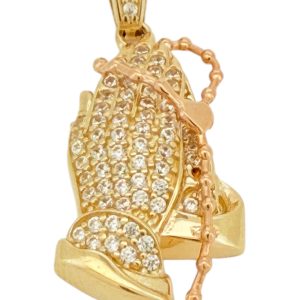 Pendants Solid gold 14 KT zicornia Weight