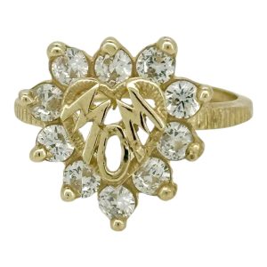 Rings Women Mom 10k zicornia Size size. 6/2 Weight 3gm