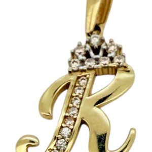 Pendants K 14 KT zicornia Weight 1.2gm