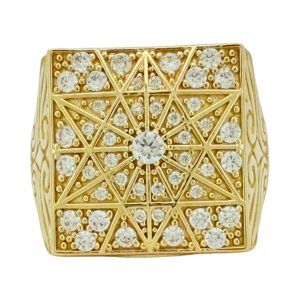 Rings Men Hollow 10k zicornia Size 11/2 Weight 10.6gm