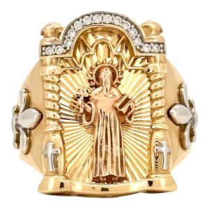 Rings Men San judas 14 KT zicornia Size size 11 Weight