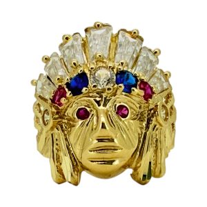 Rings Men Indian 14 KT zicornia Size 11 Weight