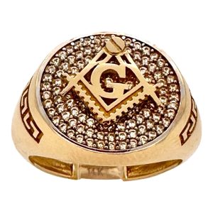 Rings Men MAZON 14 KT zicornia Size size 10 Weight