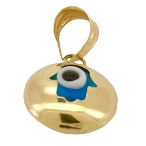 Pendants Turkish eye 14 KT Weight