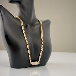 Chains 14 KT Hollow Size 16''*5mm Weight 8.9gm